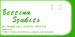 bettina szukits business card